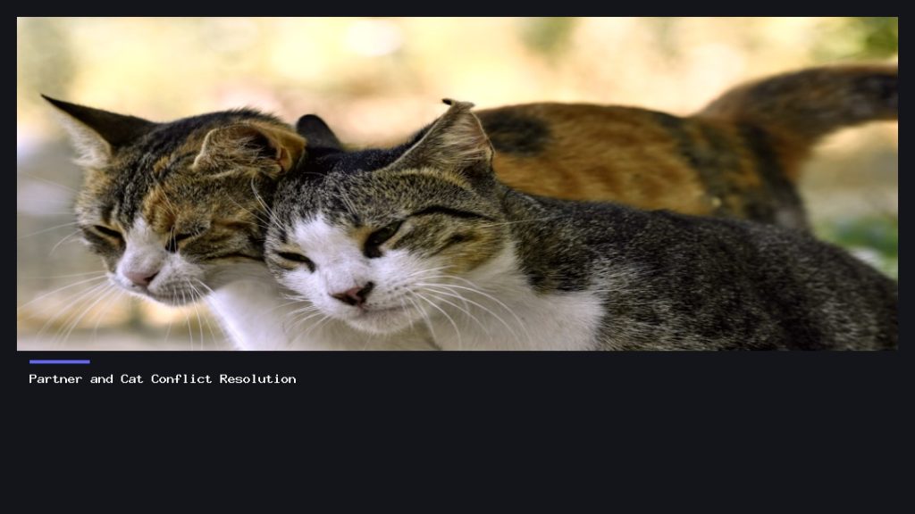 Partner and Cat Conflict Resolution