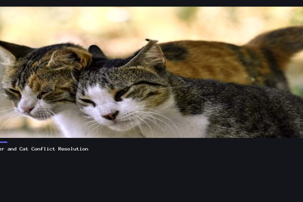 Partner and Cat Conflict Resolution