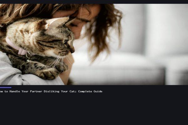 How to Handle Your Partner Disliking Your Cat